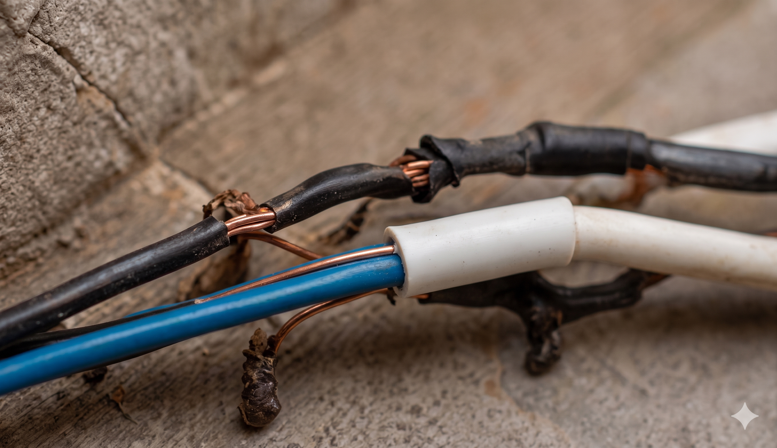 Chewed wires